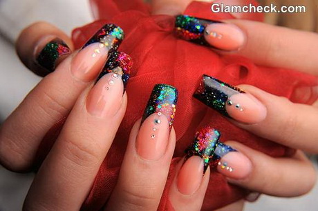 glitter-christmas-nail-designs-00_7 Glitter modele de unghii de Crăciun