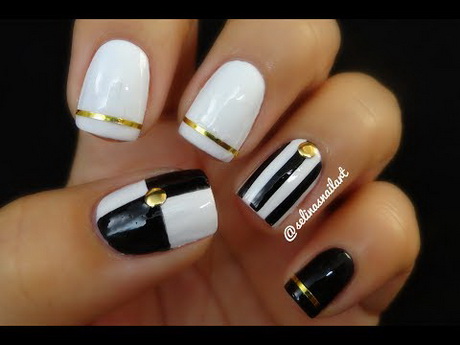 nail-art-with-white-50_10 Nail art cu alb
