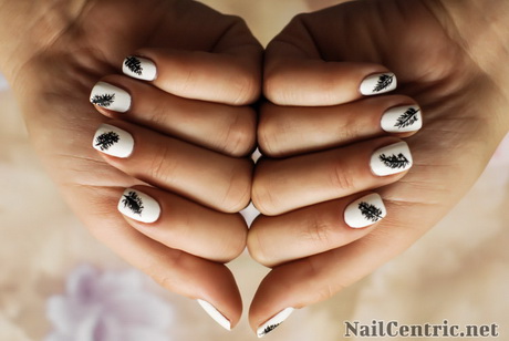 nail-art-with-white-50_17 Nail art cu alb