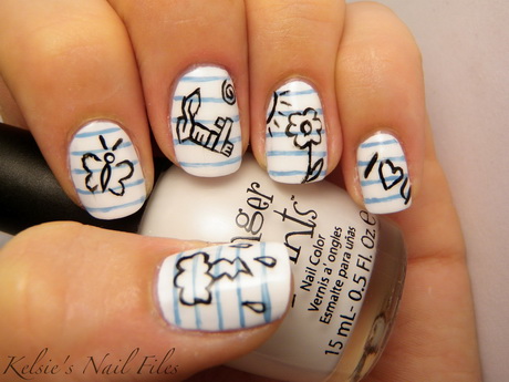 nail-art-with-white-50_18 Nail art cu alb