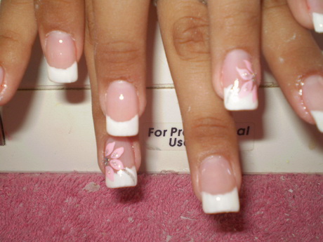 pink-french-nail-67_12 Roz franceză de unghii