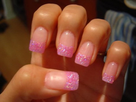 pink-french-nail-67_5 Roz franceză de unghii