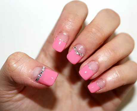 pink-french-nail-67_7 Roz franceză de unghii