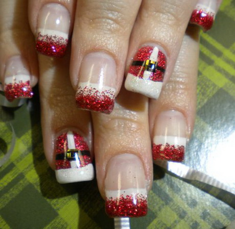 pretty-christmas-nail-designs-48_10 Modele frumoase de unghii de Crăciun