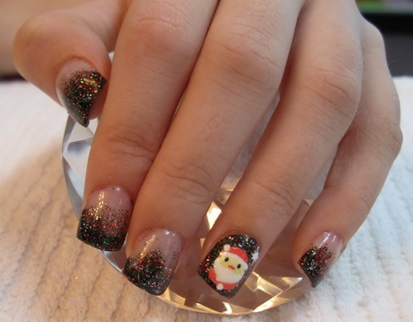 pretty-christmas-nail-designs-48_15 Modele frumoase de unghii de Crăciun