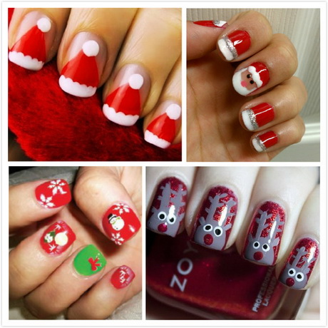 pretty-christmas-nail-designs-48_17 Modele frumoase de unghii de Crăciun