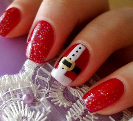 pretty-christmas-nail-designs-48_2 Modele frumoase de unghii de Crăciun