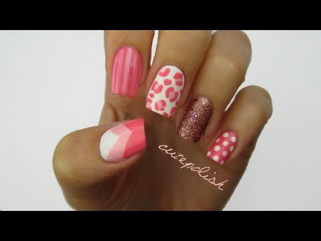 pretty-pink-nail-art-18_16 Destul de roz nail art