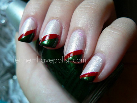 simple-christmas-nail-design-22_6 Design simplu de unghii de Crăciun