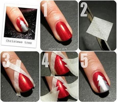 simple-nail-designs-for-christmas-76_13 Modele simple de unghii pentru Crăciun