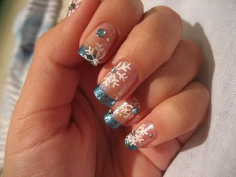 winter-christmas-nail-designs-87_11 Modele de unghii de Crăciun de iarnă