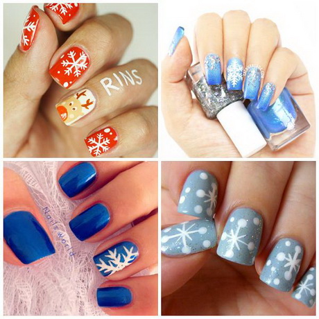 winter-christmas-nail-designs-87_8 Modele de unghii de Crăciun de iarnă