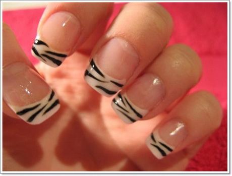 zebra-nail-designs-for-short-nails-11_8 Modele de unghii Zebra pentru unghii scurte