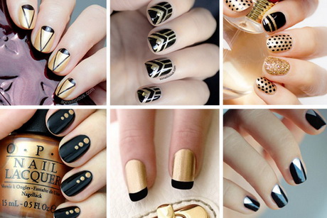 black-and-gold-gel-nail-designs-21_16 Modele de unghii cu gel negru și auriu
