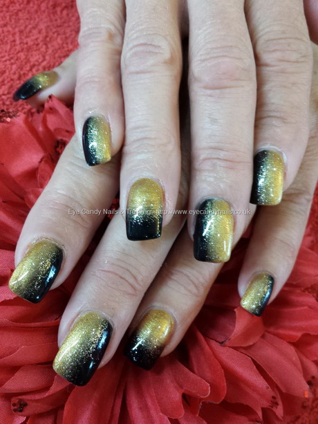 black-and-gold-gel-nails-99_10 Unghii cu gel negru și auriu