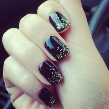 black-and-gold-gel-nails-99_19 Unghii cu gel negru și auriu