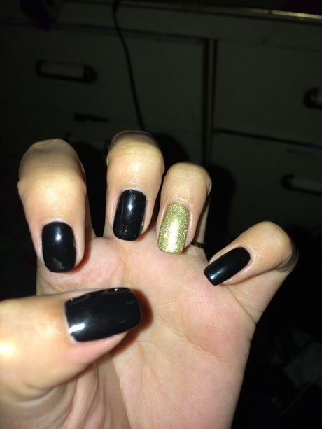 black-and-gold-gel-nails-99_20 Unghii cu gel negru și auriu