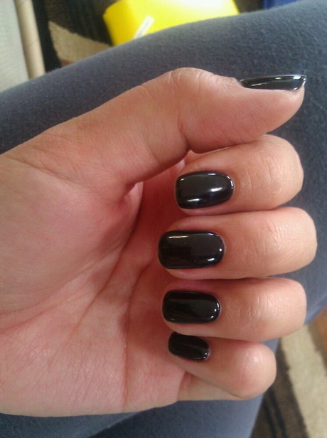 black-gel-nails-22_9 Unghii cu gel negru