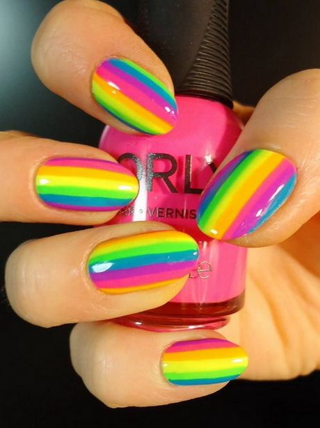 colorful-nail-design-74_11 Design de unghii colorat