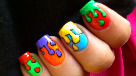 colorful-nail-design-74_18 Design de unghii colorat
