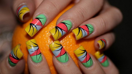 colorful-nail-design-74_4 Design de unghii colorat