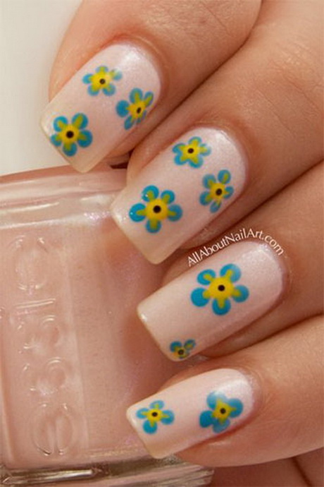 easy-and-simple-nail-art-designs-87_9 Modele simple și simple de artă pentru unghii