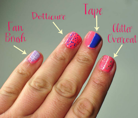 easy-nail-art-techniques-33 Tehnici ușoare de artă a unghiilor