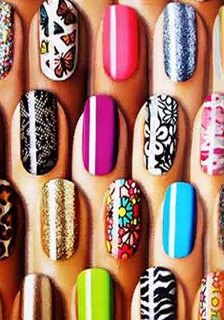 easy-nail-patterns-to-do-at-home-24_5 Modele de unghii ușor de făcut acasă