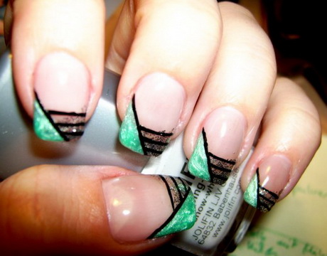 easy-patterns-for-nails-93_15 Modele ușoare pentru unghii