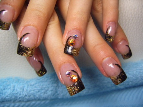 fall-gel-nail-designs-58_19 Modele de unghii cu gel de toamnă