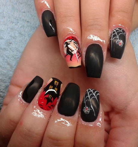 gel-nail-halloween-designs-18_7 Gel de unghii modele de halloween