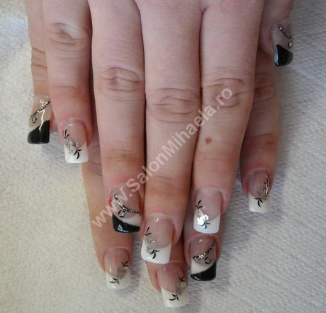 gel-nails-black-and-white-83_11 Gel unghii alb-negru