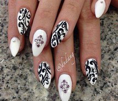gel-nails-black-and-white-83_7 Gel unghii alb-negru
