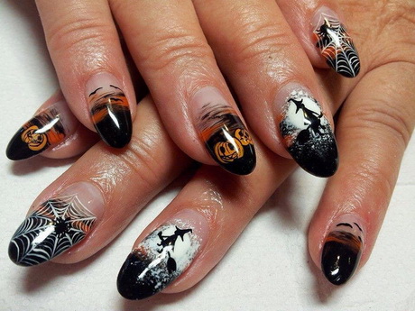 halloween-gel-nail-designs-53_19 Modele de unghii cu gel de Halloween