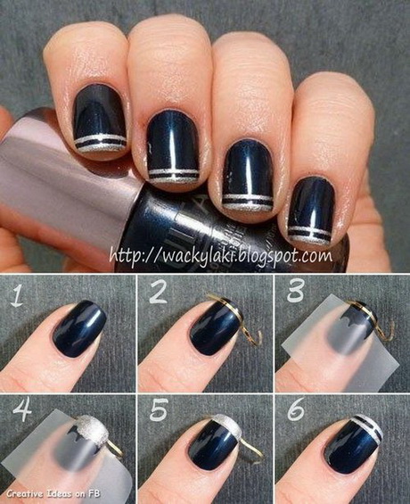 nail-art-simple-designs-step-step-81_16 Nail art Design simplu pas pas