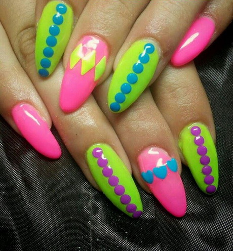 nail-designs-different-colors-20_16 Unghii modele diferite culori