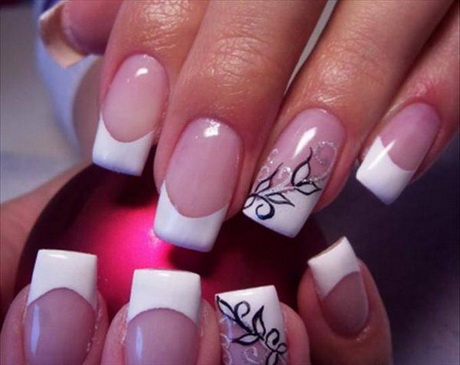 pink-and-white-gel-nail-designs-06_14 Modele de unghii cu gel roz și alb