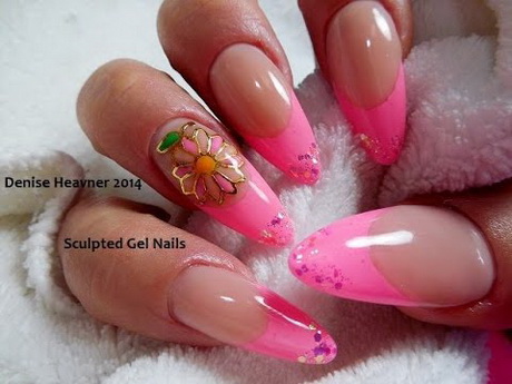 pink-gel-nails-10_12 Unghii cu gel roz