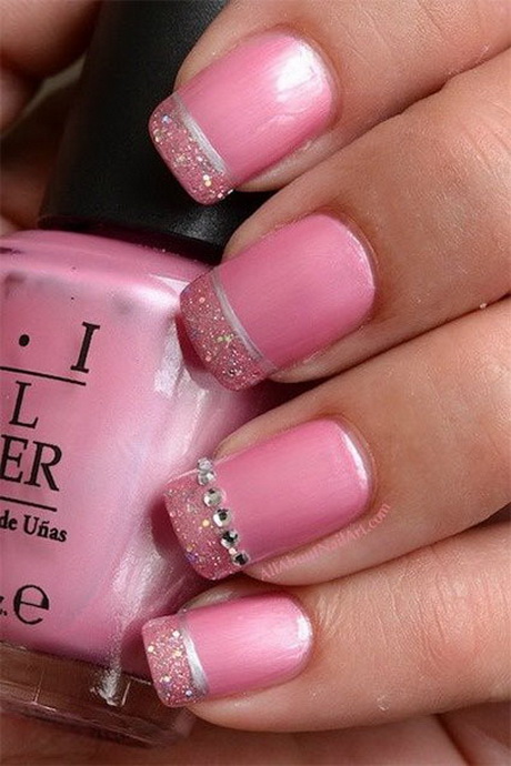 pink-gel-nails-10_19 Unghii cu gel roz