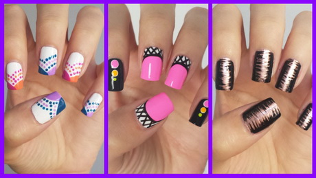 really-easy-nail-art-for-beginners-98_18 Foarte ușor de unghii pentru începători