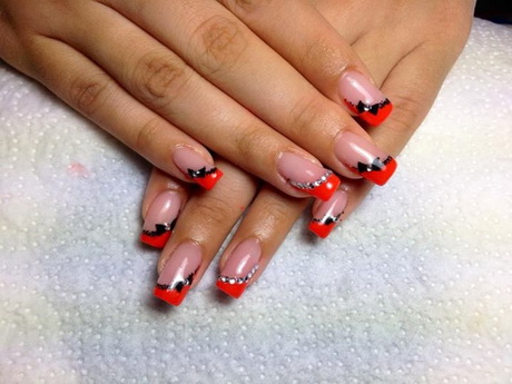 red-and-black-gel-nails-17_18 Unghii cu gel roșu și negru