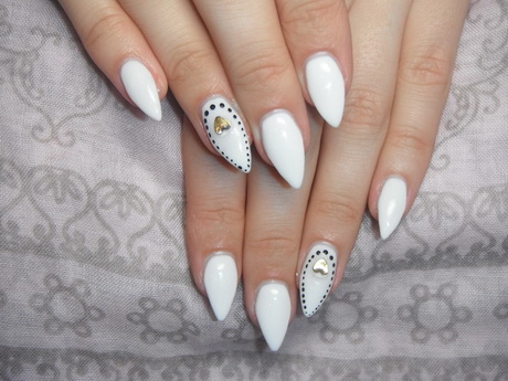 white-gel-nail-designs-50_19 Modele de unghii cu gel alb
