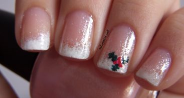 christmas-french-manicure-nail-art-06_10 Crăciun manichiură franceză nail art