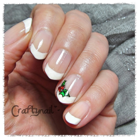 christmas-french-manicure-nail-art-06_3 Crăciun manichiură franceză nail art