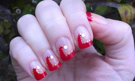 christmas-french-manicure-nail-art-06_4 Crăciun manichiură franceză nail art