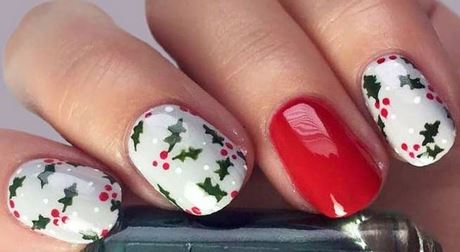 christmas-holly-nail-art-08_18 Crăciun holly nail art