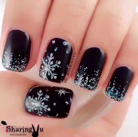 christmas-nails-black-40_7 Cuie de Crăciun negru