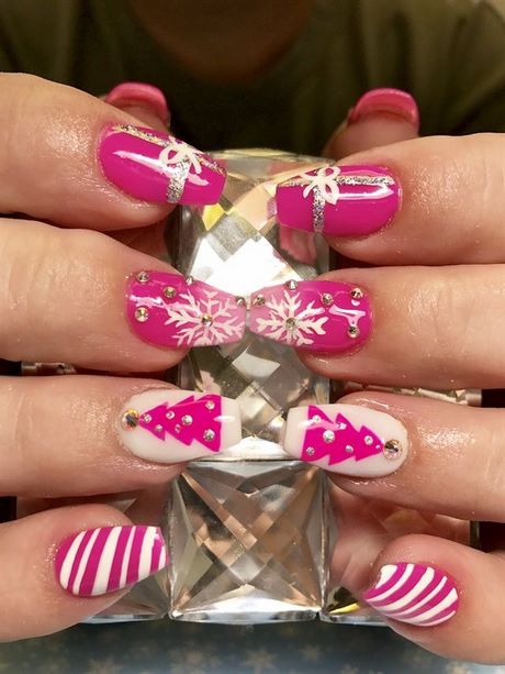 christmas-nails-pink-23_2 Cuie de Crăciun roz