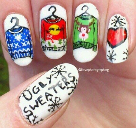 christmas-sweater-nail-art-62_10 Crăciun pulover nail art