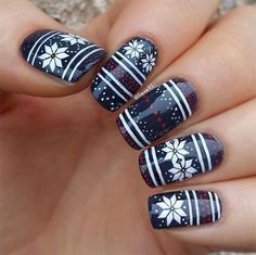christmas-sweater-nail-art-62_9 Crăciun pulover nail art